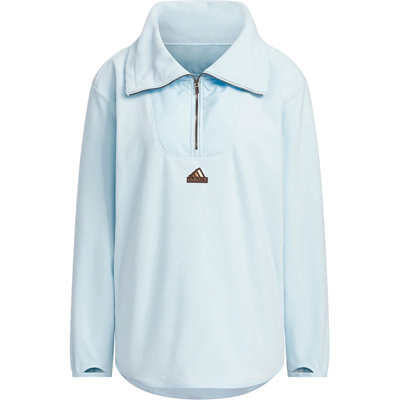 سترة أديداس أصلية جديدة للنساء فضفاضة بنصف سحاب من الصوف القطبي JX6849 #5