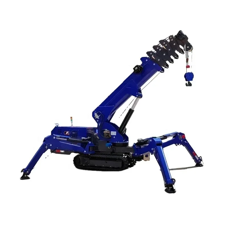 Custom Products Customizable  3 Ton-16 Ton Small Construction Spider Crane Hydraulic Crawler Mini Crane With Telescopic Boom 360