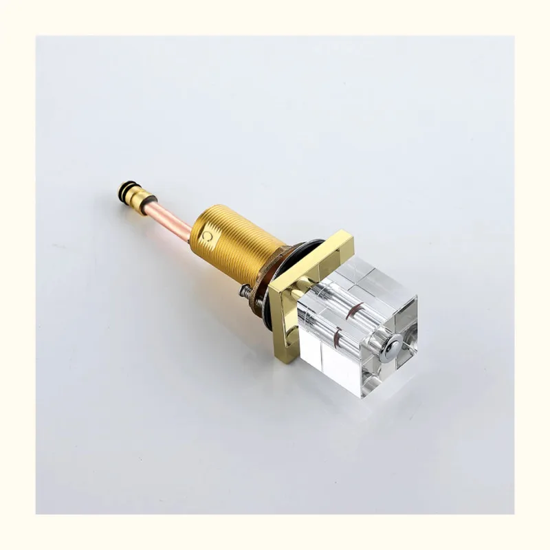 Finished Crystal Handle Sink faucet sink tap  Brass Sink Mixer New Arrival Basin faucet Bathroom Widespread Gold