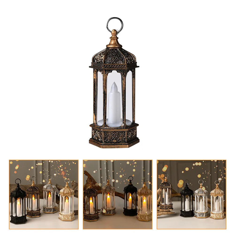 Christmas Wind Lamp Retro Design Electronic Wind Lantern Decorative Hanging Lamp for Living Room Bedroom Decor