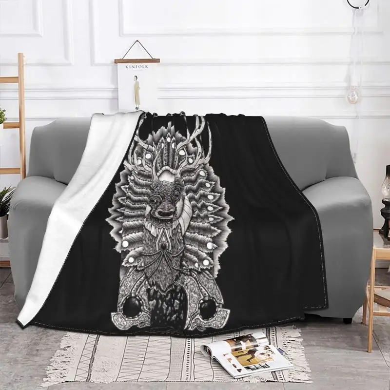 Royal Blood Blanket Plush Bedspread Plus Velvet Faux Fur Mink Sleeping Sheets