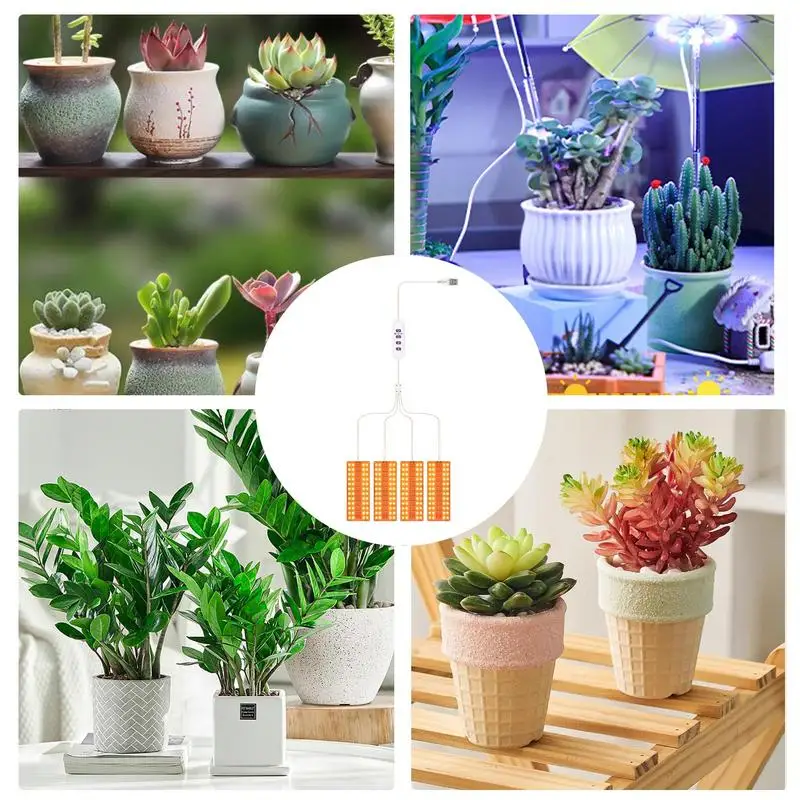 Luz de espectro completo para plantas, bombilla de cultivo de encendido/apagado automático, luz de cultivo regulable para plantas de interior, lámpara LED de cultivo de luz solar de espectro completo