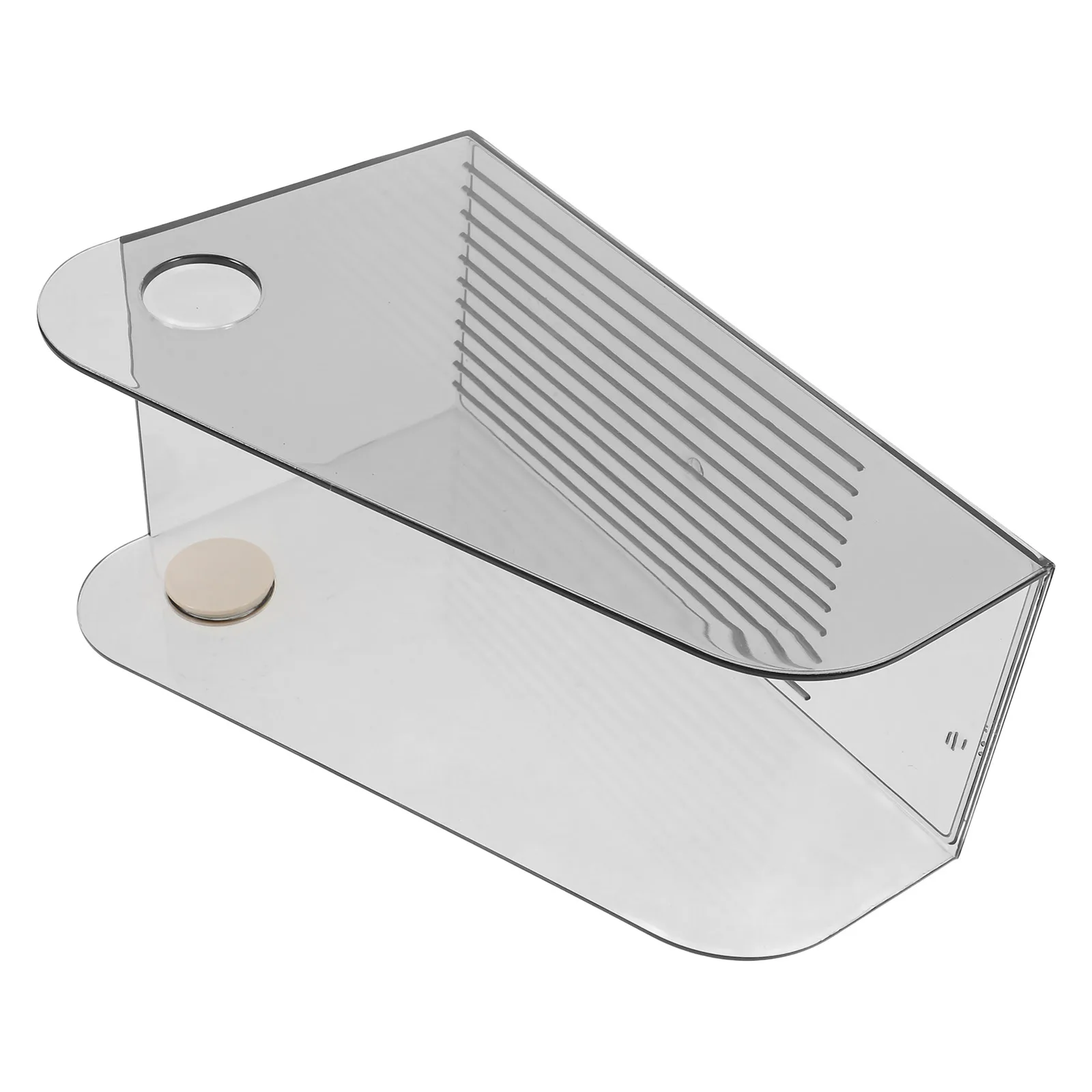 

1pc Clear Grey Large Bookshelf File Folder Storage Box Document ganizer Magazine Holder Plastic File Holder Desktop