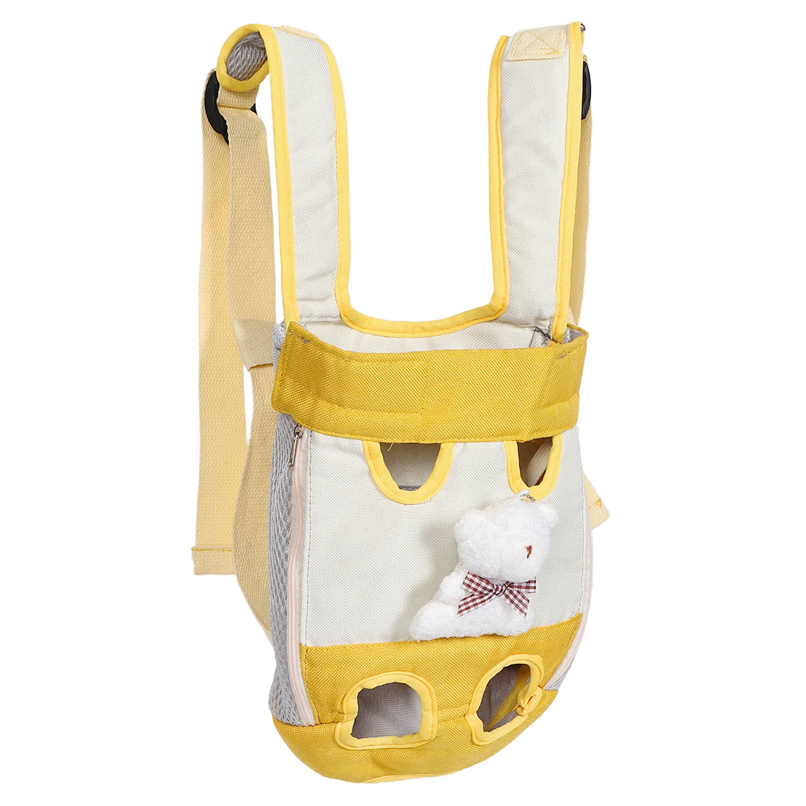 

Dual Shoulder Pet Backpack Carrier for Medium Cats Small Dogs Breathable Fabric Front Chest Design Outdoor Travel Hiking Use