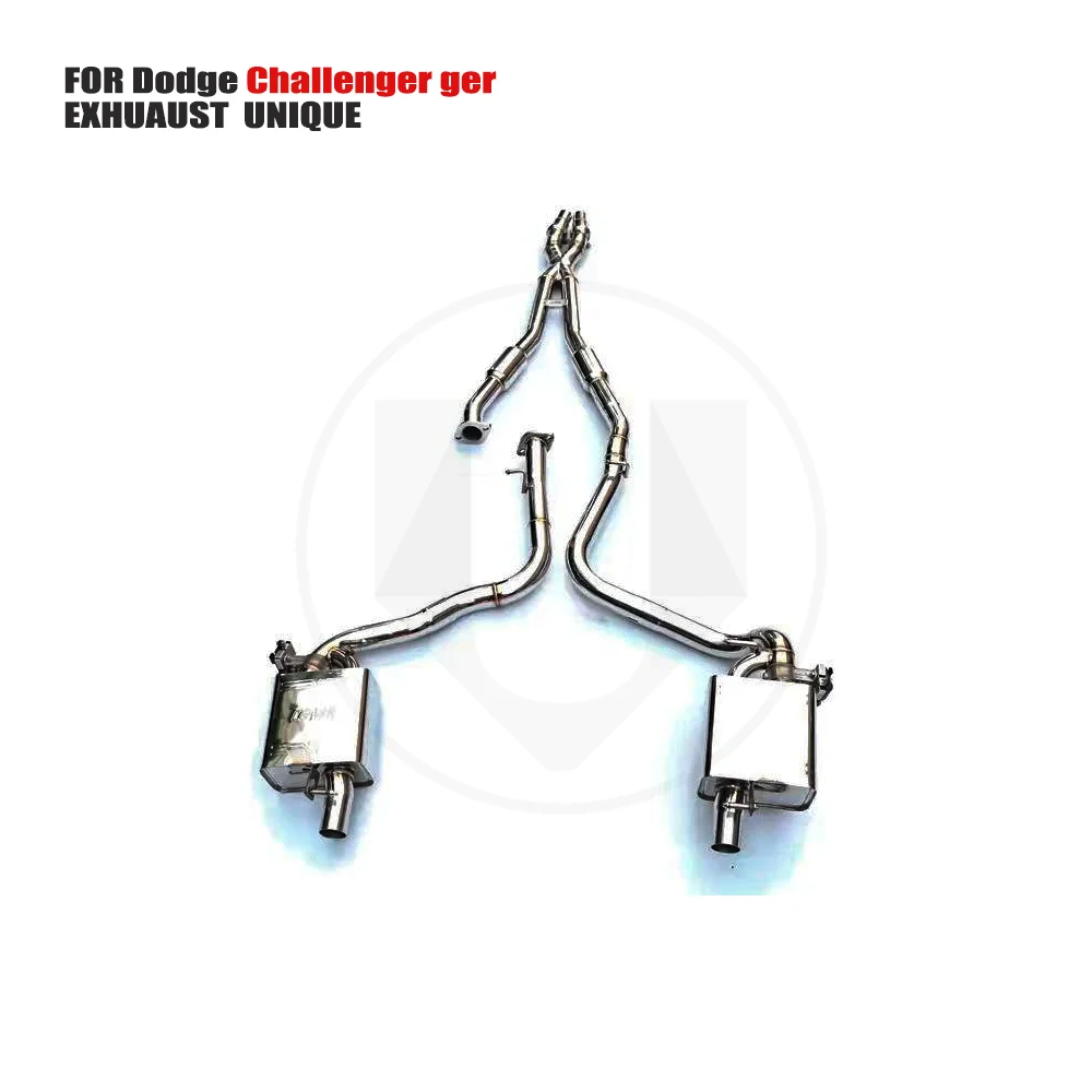 

УНИКАЛЬНАЯ выхлопная система из нержавеющей стали Performance Catback для Dodge Challenger ger Catless Downpipe с теплозащитным экраном