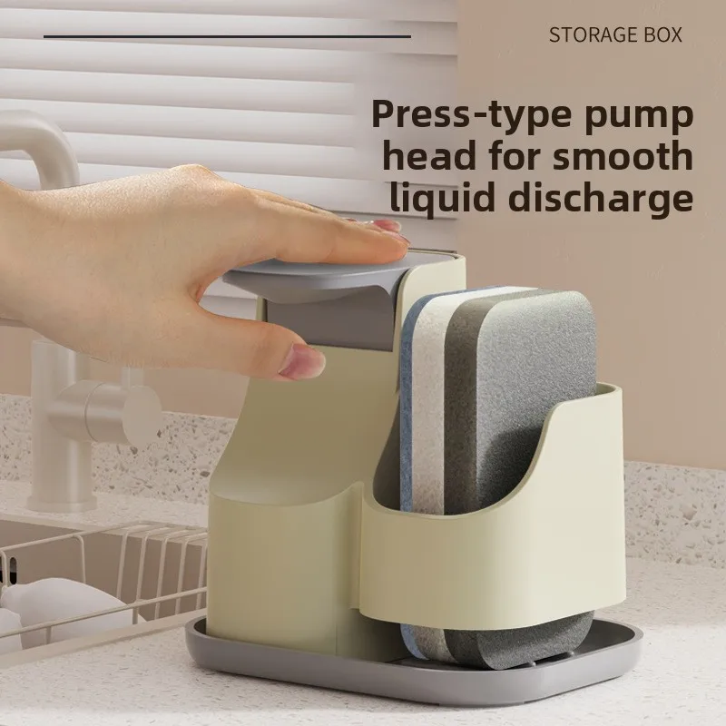 Toothpaste Squeezer Body Wash Detergent Press Storage Box Bathroom Kitchen Creative Press Soap Dispenser Storage Containers