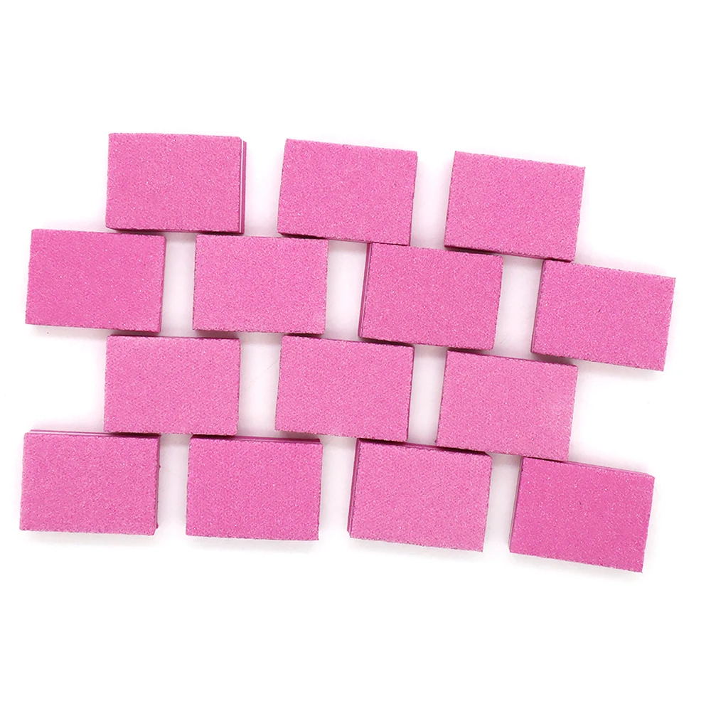 20/30/50Pcs Portable Rose Sponge Buffer File Block 100 To 180 Grit Nail Art Supplies Small Nail Files Set Remove Gel Nail Polish