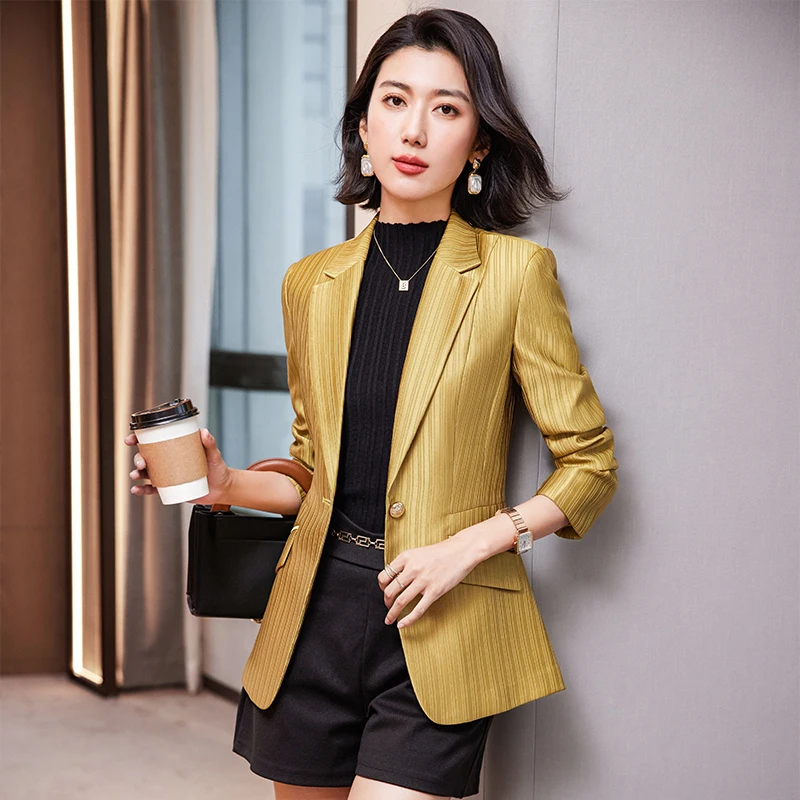 AIyssa-Professional Long-Sleeved Suit for Women, Unique Temperament to Make You Unique, Autumn and Winter Fashion, New