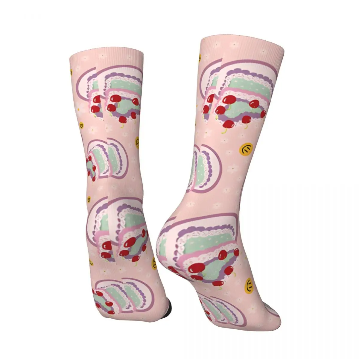 Hip Hop Retro Taurus Baby Heart Cake Crazy Men's graphic Socks Unisex stu-3 Harajuku Pattern Novelty Happy Crew Sock tops fugees