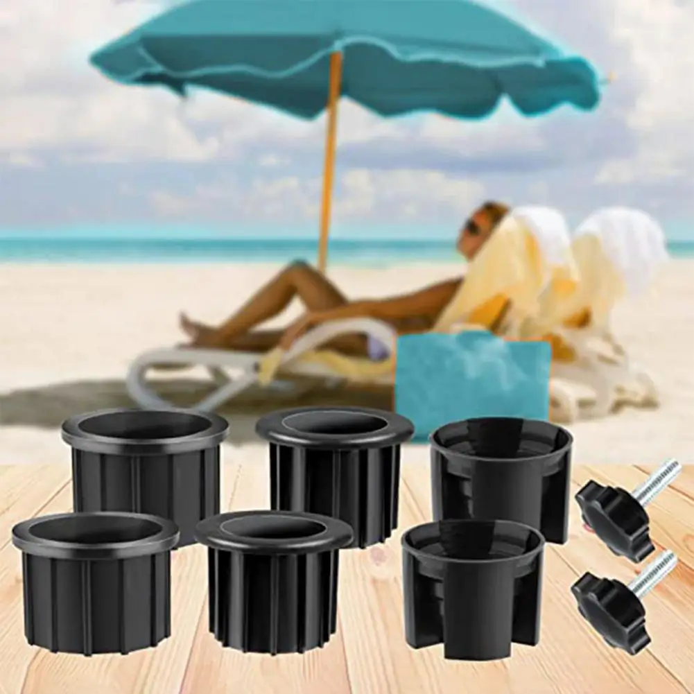 8pcs Convenient Windproof Easy Operation Umbrella Ring Cover Silicone Hole Plug Screws Accessories Garden Supplies