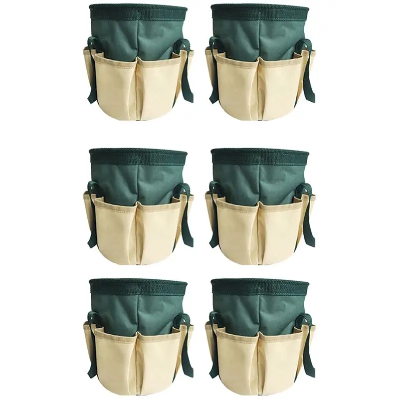 

SYW-6 PCS Садовый мешок для хранения листьев и мусора, органайзер для садового мусора, набор для обрезки сада (зеленый)