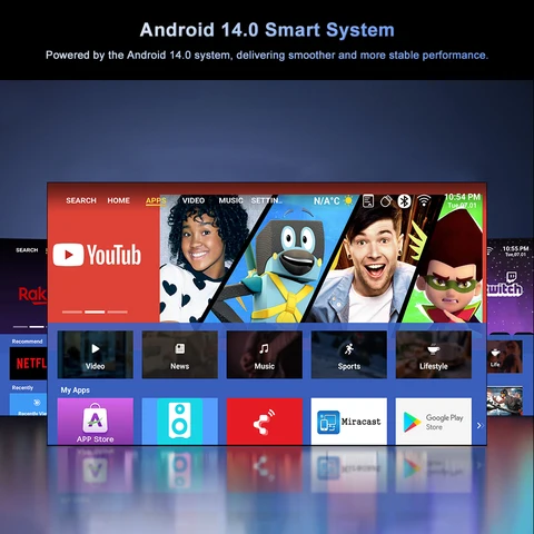 Проектор FlixTone E900 Ultra 3500 ANSI  для дома
