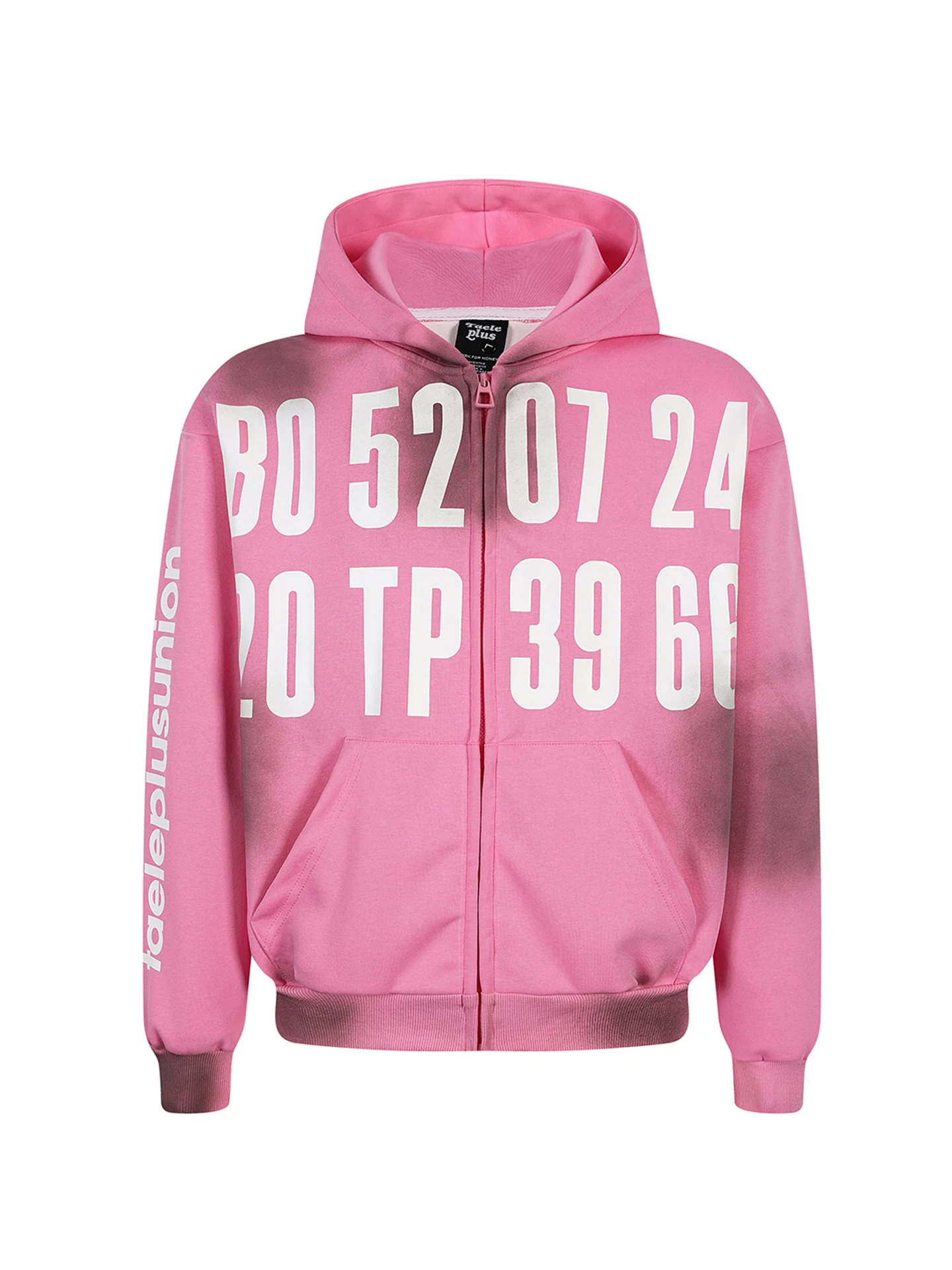 

Retro American Stained Letter Print Hoodie Loose Couples ort Cardigan Coat Spring Cotton Polyester Casual Youth Faion