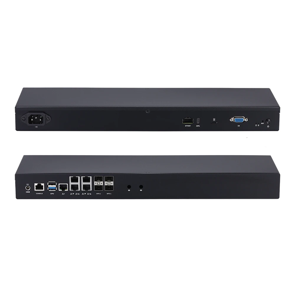 Mini PC Q20300G9-S10 Series CPU Atom C3558 C3758R C3808, 10G SFP+/ 2.5G LAN/ Console/ VGA, Qotom Mini Server/ Router Firewall