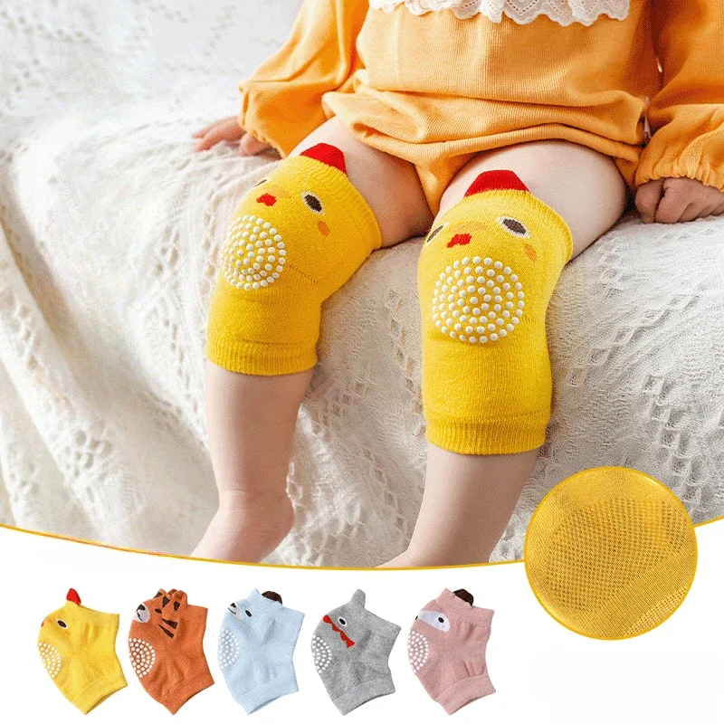 

Baby Crawling Kneepad Thick Loop Pile Mesh Breathable Infant Kneelet Knee Guard Toddler Toddling Protection Genouillere Kneepad