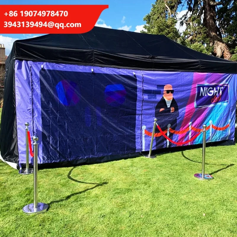 

Giant Custom Portable Black Inflatable Nightclub Cube Party Bar Tent With Led Lighting Night Club For Disco Wedding Event