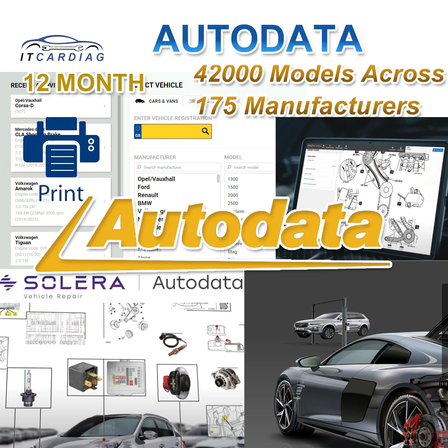 2024 AUTODATA Online Account One Year for Car Truck Auto Data Car Repair Software Update Online for VIN Engine Diagram Chasis