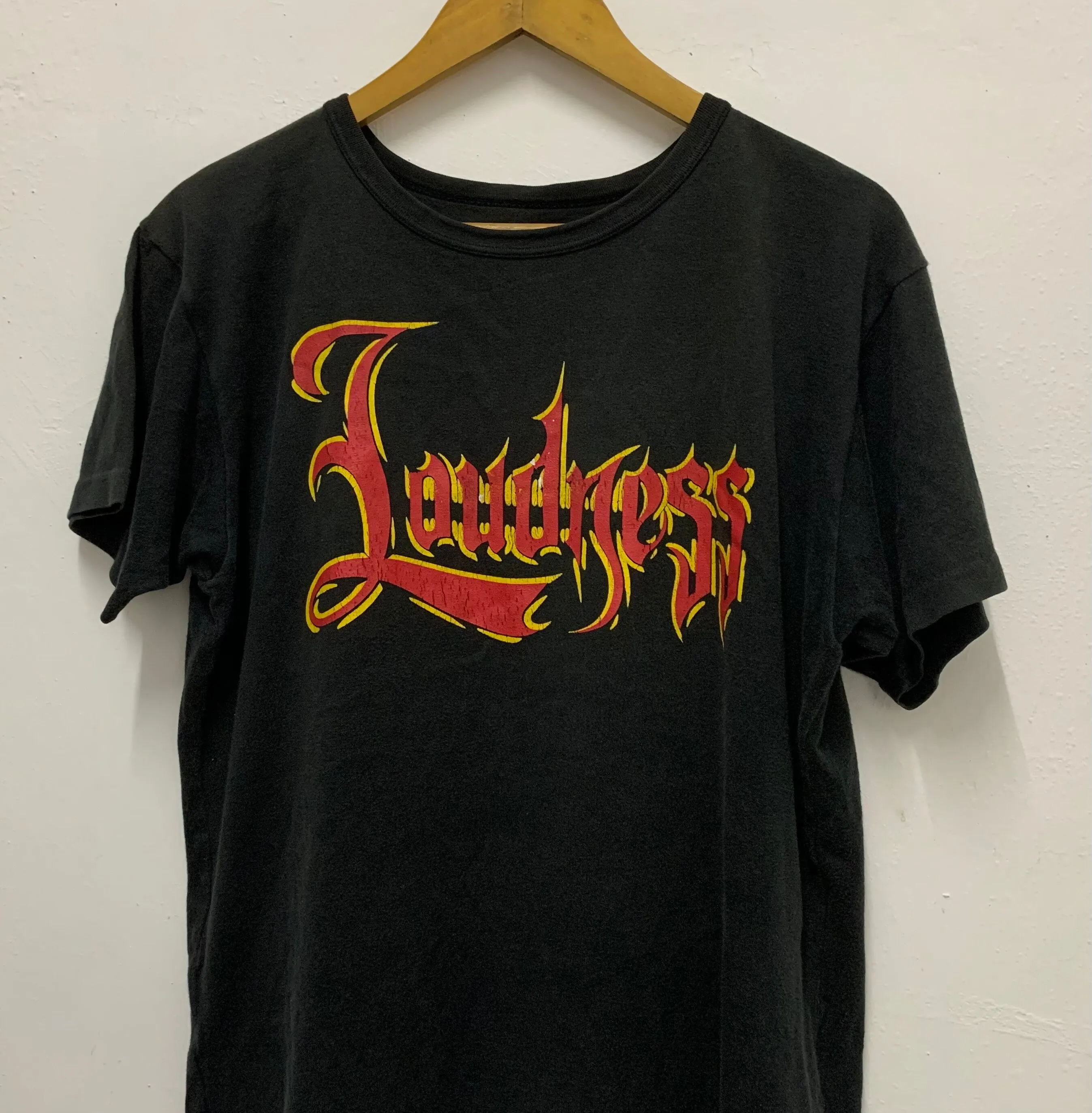 Vintage 90s Loudness Japanese heavy metal band Size M Akira takasaki live in budokan 1991 80s T shirt