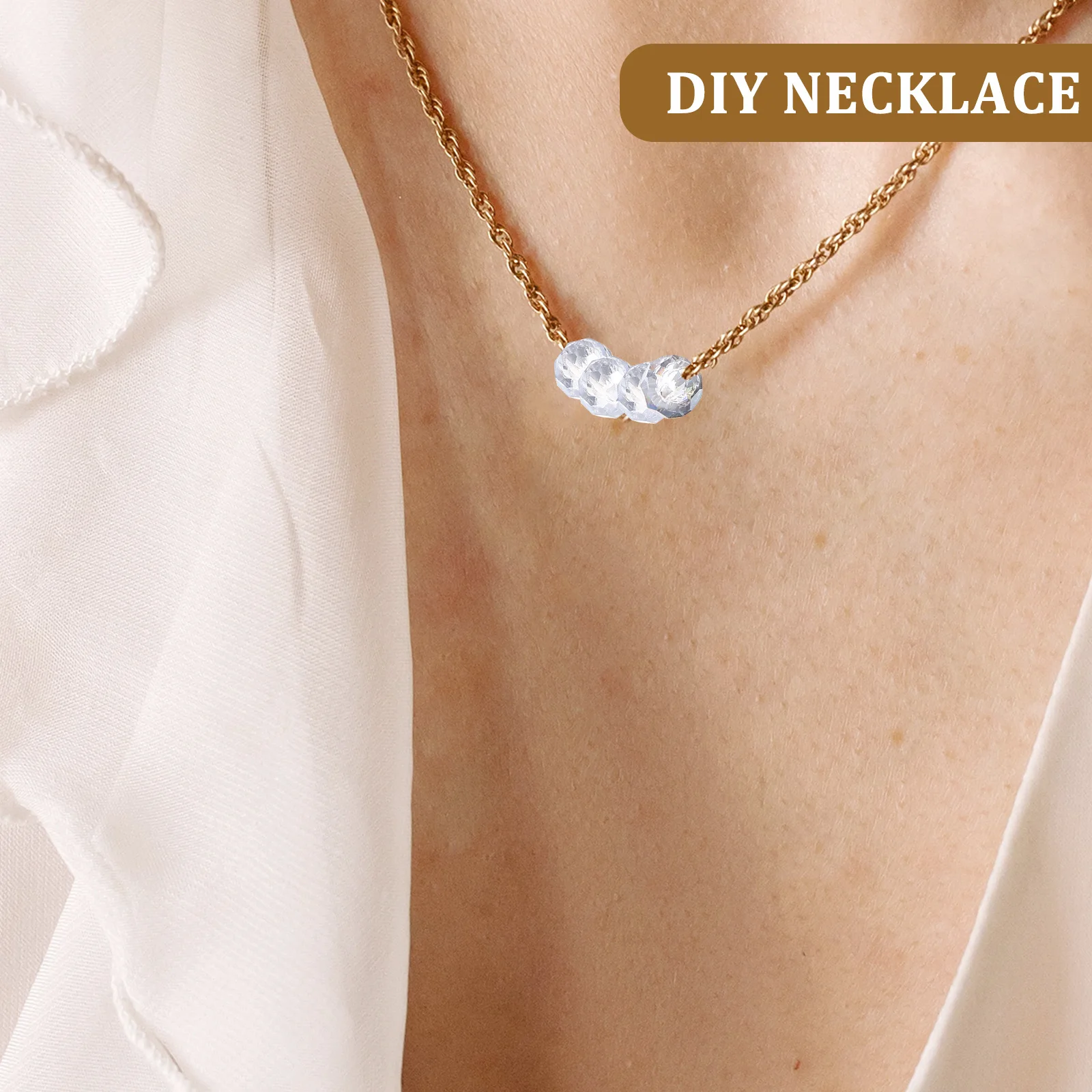 

Delicate Glass Beads for Jewelry Making Small Loose Beads DIY Craft Supplies Portable Smooth Surface for Necklace Bracelet