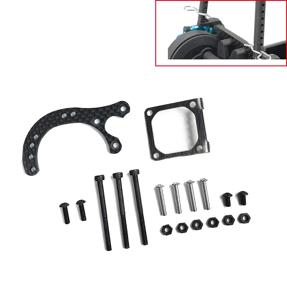 Carbon Fiber Motor Seat Stand Holder Bracket for TAMIYA  XV01 RC Car Parts
