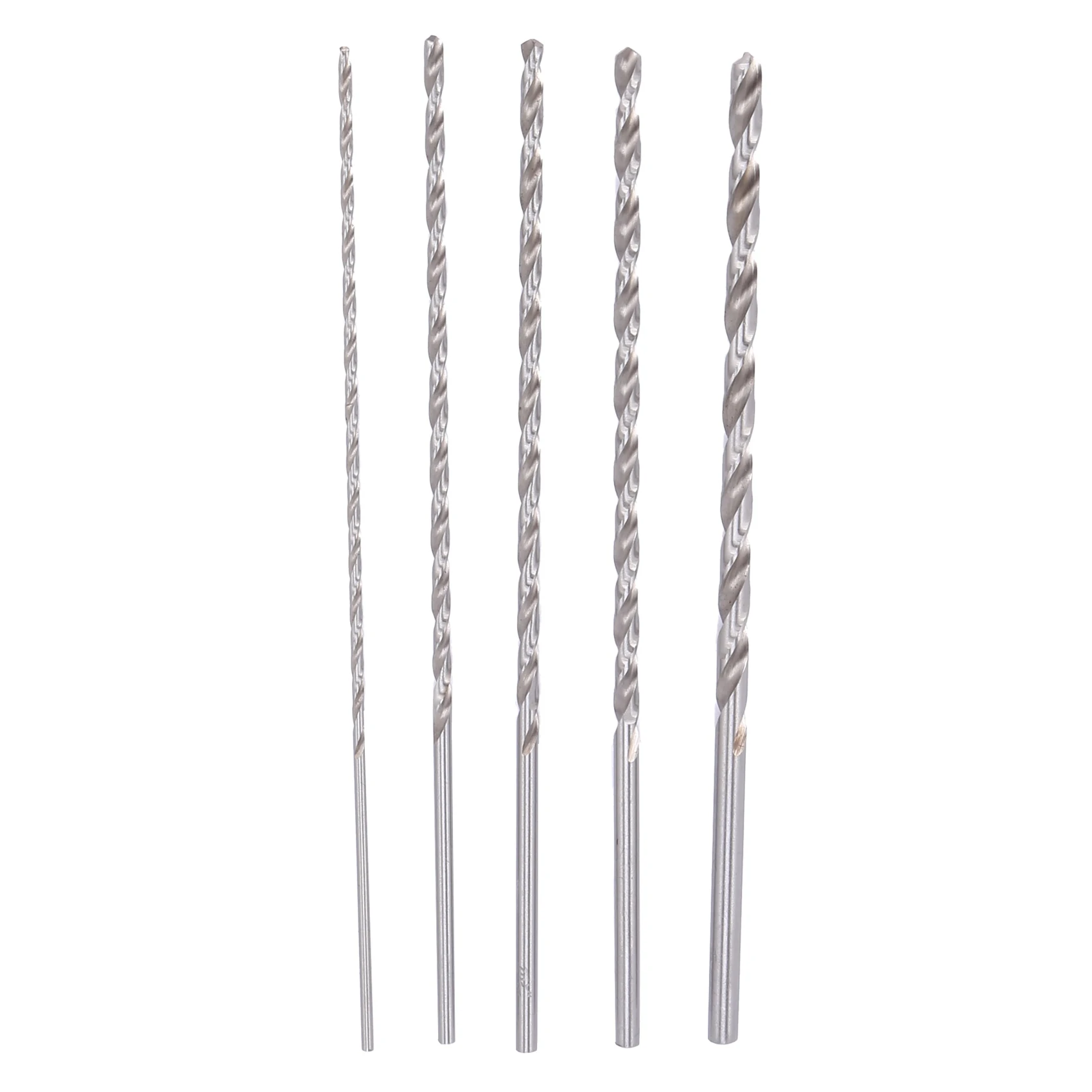 15PCS Extra Long High-Speed Steel Drill Bit Sets Straight Shank Twist Drill Bit Tool 2-5Mm For Wood-ABQU