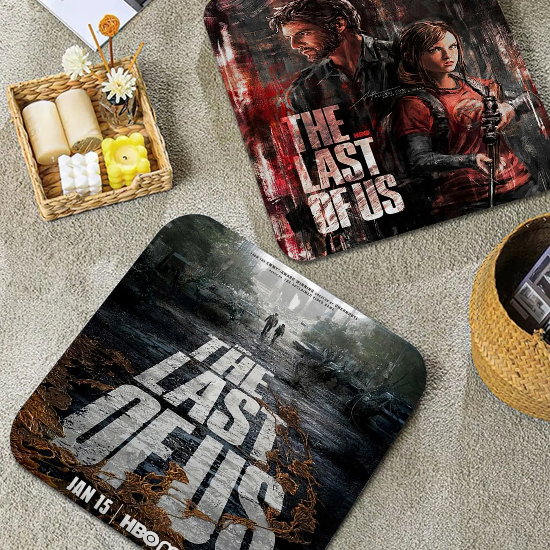 

The Last Of Us Square Meditation Cushion Stool Pad Dining Chair Tatami Seat Cushion Anti-Slip Sofa Cushion