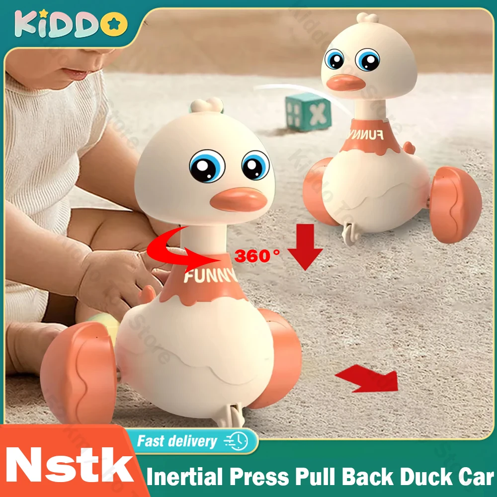 

Inertial Press Pull Back Car Swing Walking Cute Duck Toy Baby Interactive Animal Children Toy for Baby Learning to Crawl Toy Car