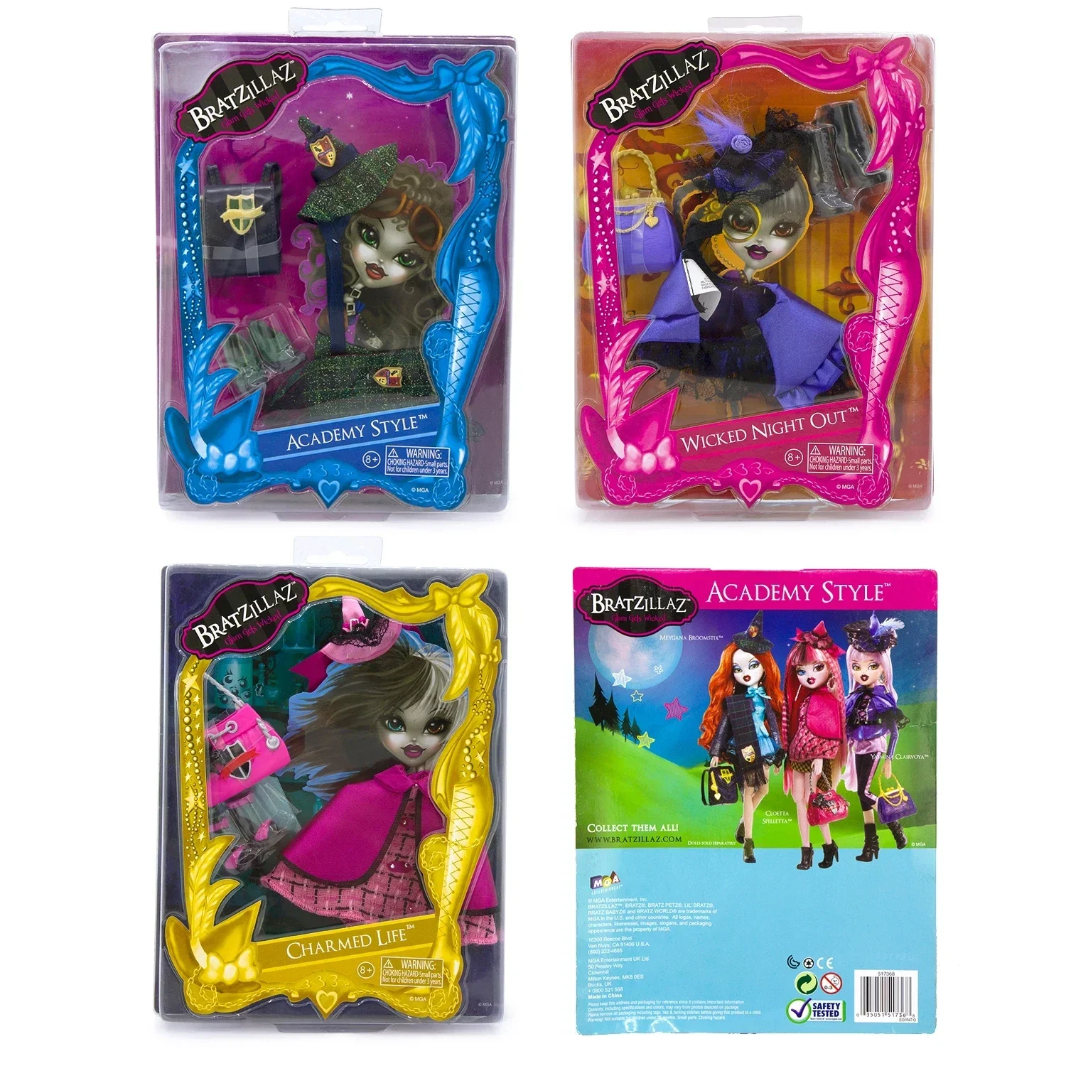 بيتس خارق ماجيك براتزيلاز الزجاج مقلة العين المشتركة مشط الشعر يشكلون جمع بيز دمية هدية عيد ميلاد للأطفال لعبة مجسمة