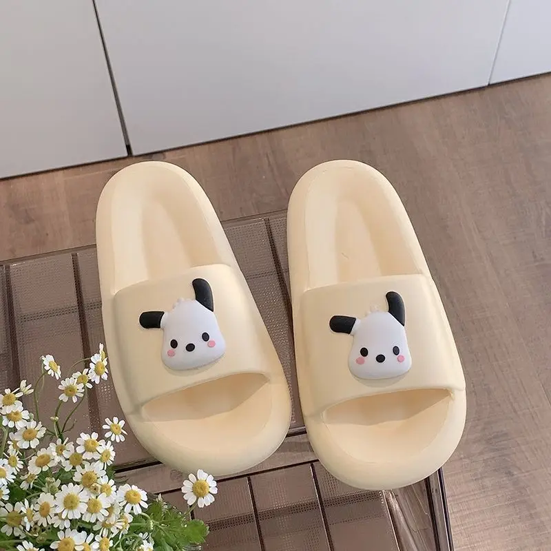 Disney Kawaii Mickey Pochacco pantofole da interno sensazione di calpestare le feci cartone animato morbido e confortevole sandali amanti scarpe per