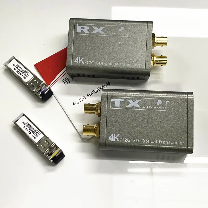 4K 60hz 12G SDI Fiber Extender Over LC Fiber Optical Cable 20Km HD 4K SDI Video Audio Fiber Transmitter and Receiver Connector