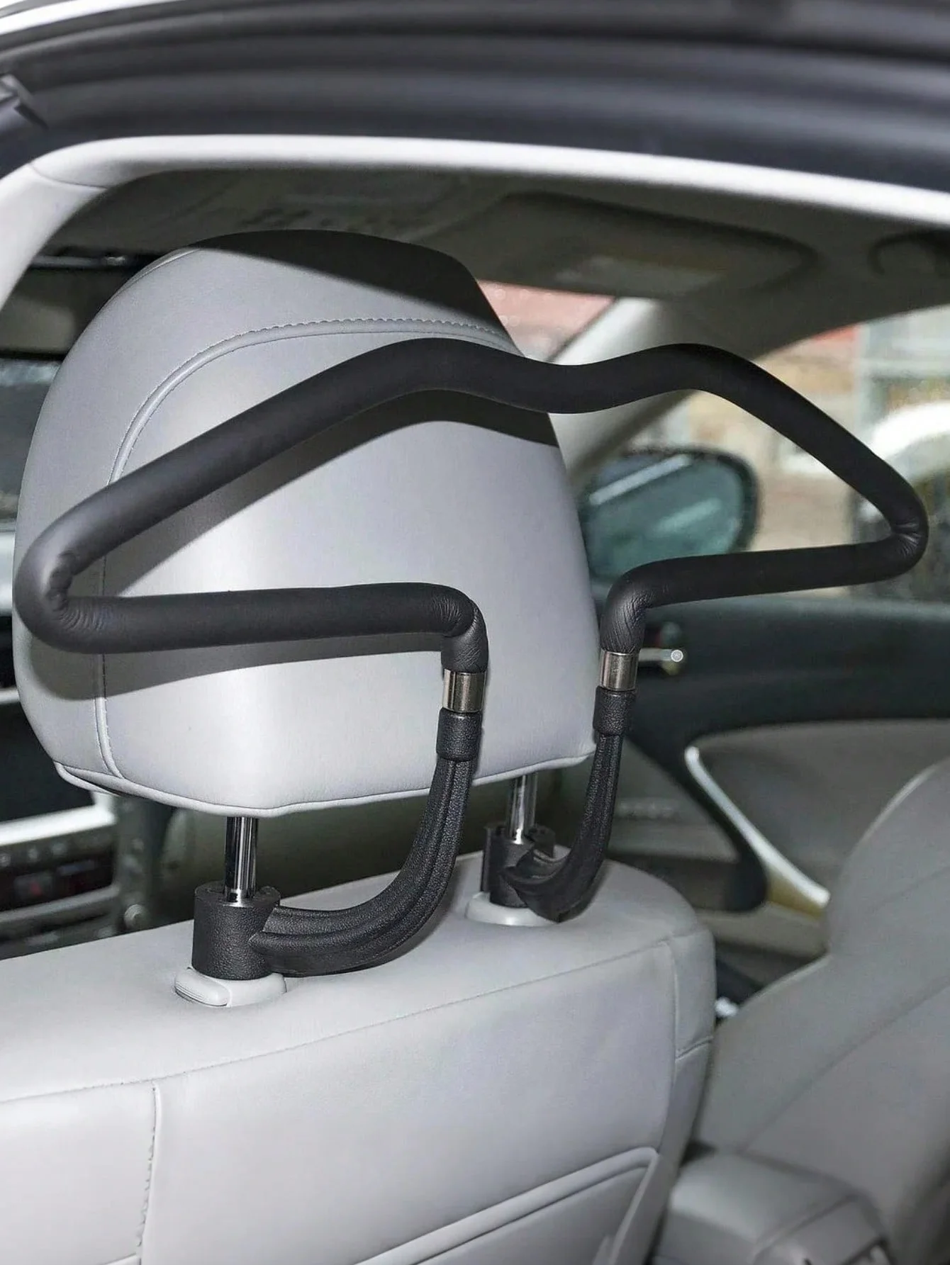 

Автомобильная вешалка из нержавеющей стали — многофункциональная вешалка для пальто и костюма, универсальная, подходит для спинок сидений и подголовников, нержавеющая и прочная,