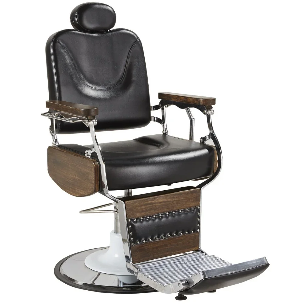 Wholesale Classic Durable Hydraulic Piston Salon Brown Men Styling Barber Chair