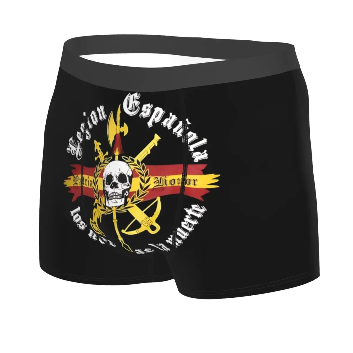 Spanish Legion Flag Underwear Men Sexy Print Customized Boxer Shorts Panties