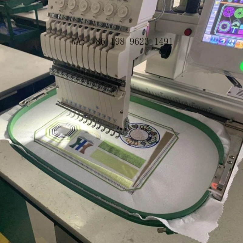 High Quality Single Head Computerized Embroidery  Factory Price Durable Flat Garment Sewing Processing Equipment