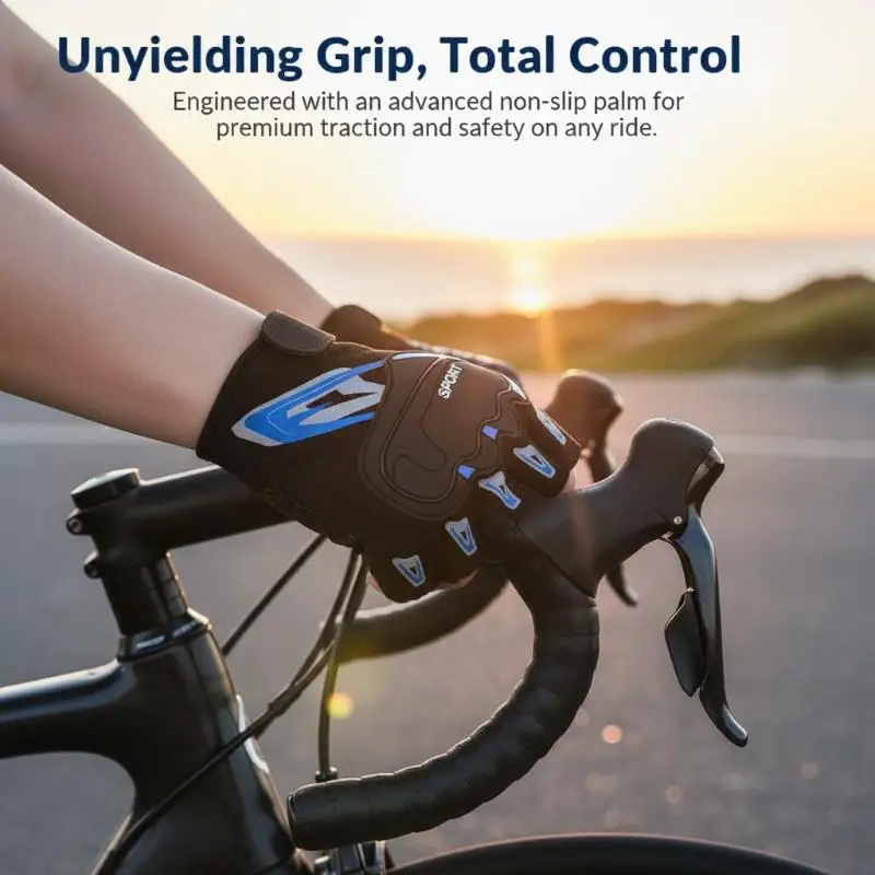 Novas Luvas de Motocicleta para Verão, 1 Par, Luvas de Malha Respirável para Homens e Mulheres, Luvas de Motocross com Tela Sensível ao Toque