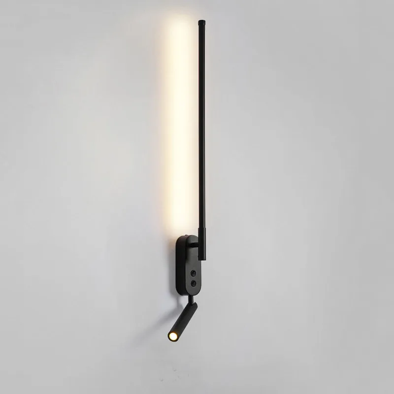 Modern Simple Led Wall Lamp Bedroom Bedside Lights For Living Room Background Lighting With Spotlight With Switch Sconce Lamps