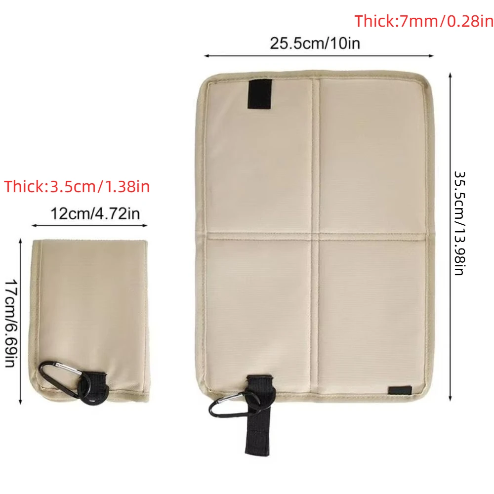 وسادة مقعد متينة قابلة للطي مع حلقة تسلق مقاومة للماء وسادة تخييم محمولة من قماش أكسفورد بتصميم بسيط بساط جلوس قابل للطي #5