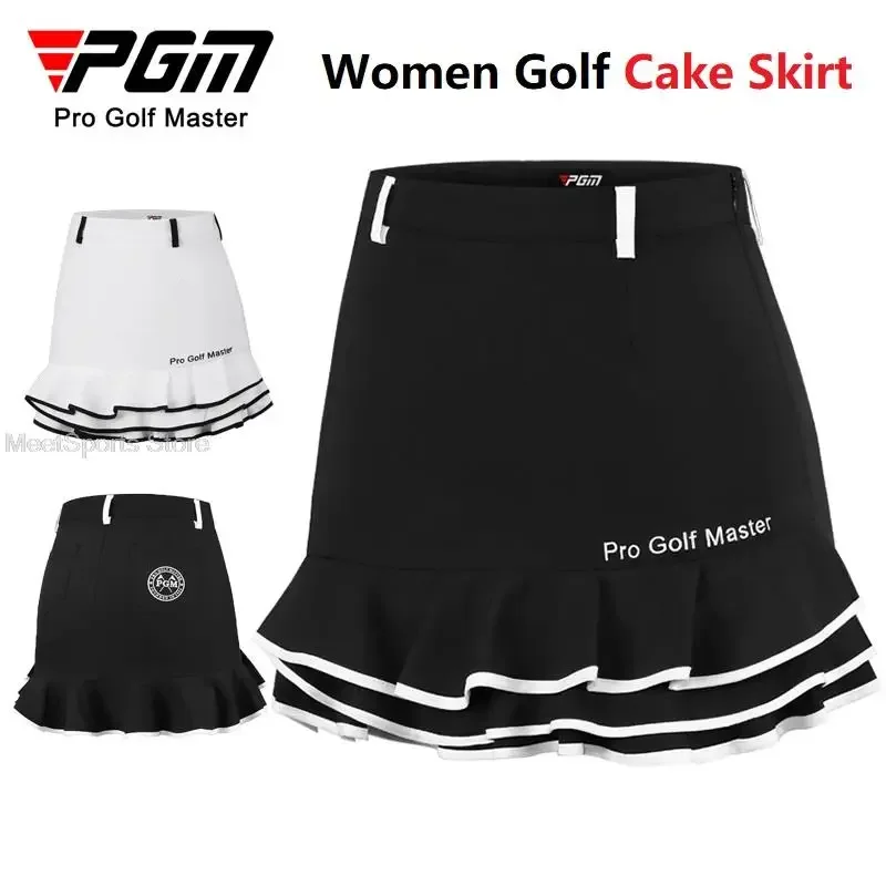 

Pgm Golf Women Shorts Ladies High Waist Skirt Spring Summer Golf Ladies Skirts With Inner Shorts Fishtail Cupcake Skort Dry-Fit