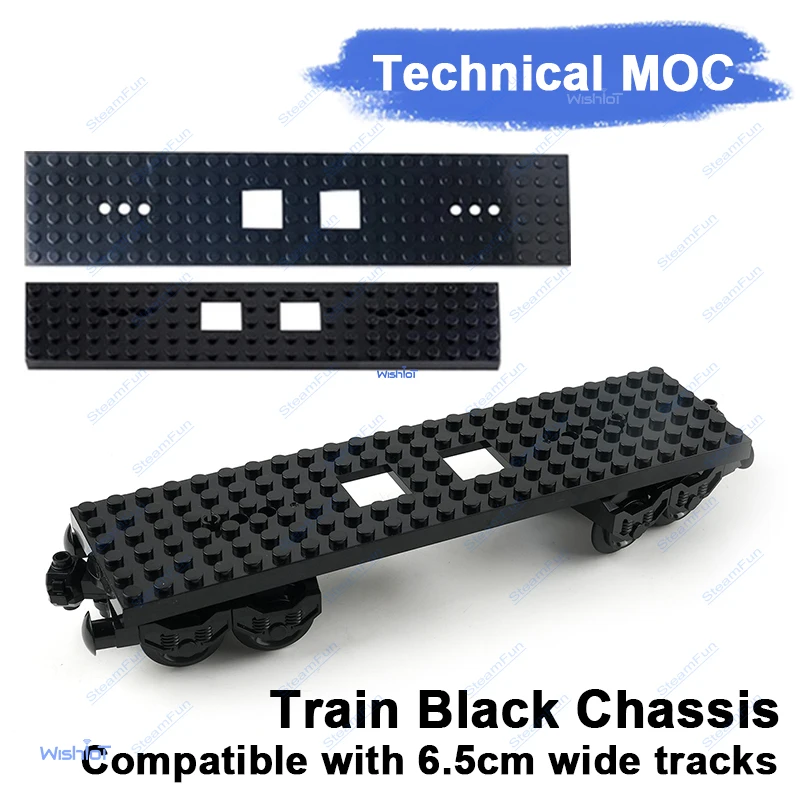 Train Base Plate Track Building Blocks Railroad facilities Motor Technical Parts Multi Power Functions Tool PF Model Sets