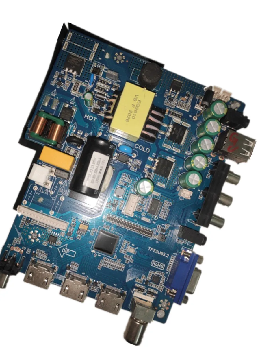 Livraison gratuite! Carte mère TV 3 en 1 avec télécommande, Compatible avec divers écrans LED
