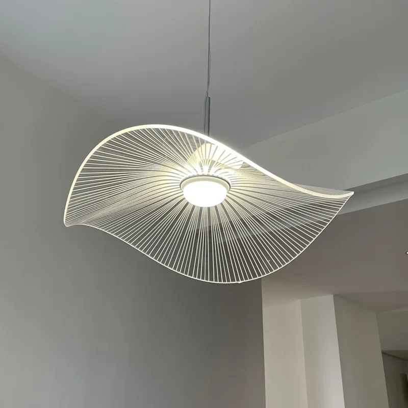 

Modern Lotus Leaf Hat Pendant Lights Suspension Classic Chandeliers Restaurant Bedroom Fashion for Living Room LED Chip Lighting