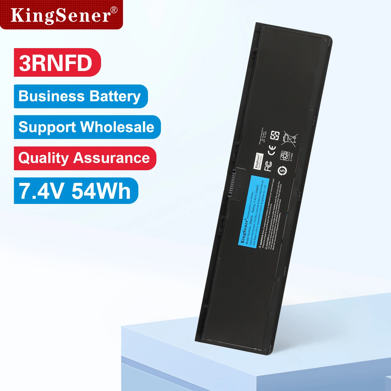 KingSener 3RNFD Replacement Battery For DELL Latitude E7420 E7440 E7450 Series 34GKR V8XN3 G95J5 0909H5 0G95J5 5K1GW 7.4V