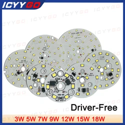 LED Driver-Free Light Board 3W 5W 7W 9W 12W 15W 18W SMD 2835 Lamp Beads AC 220V-240V DIY Suitable For LED Downlight Spotlights