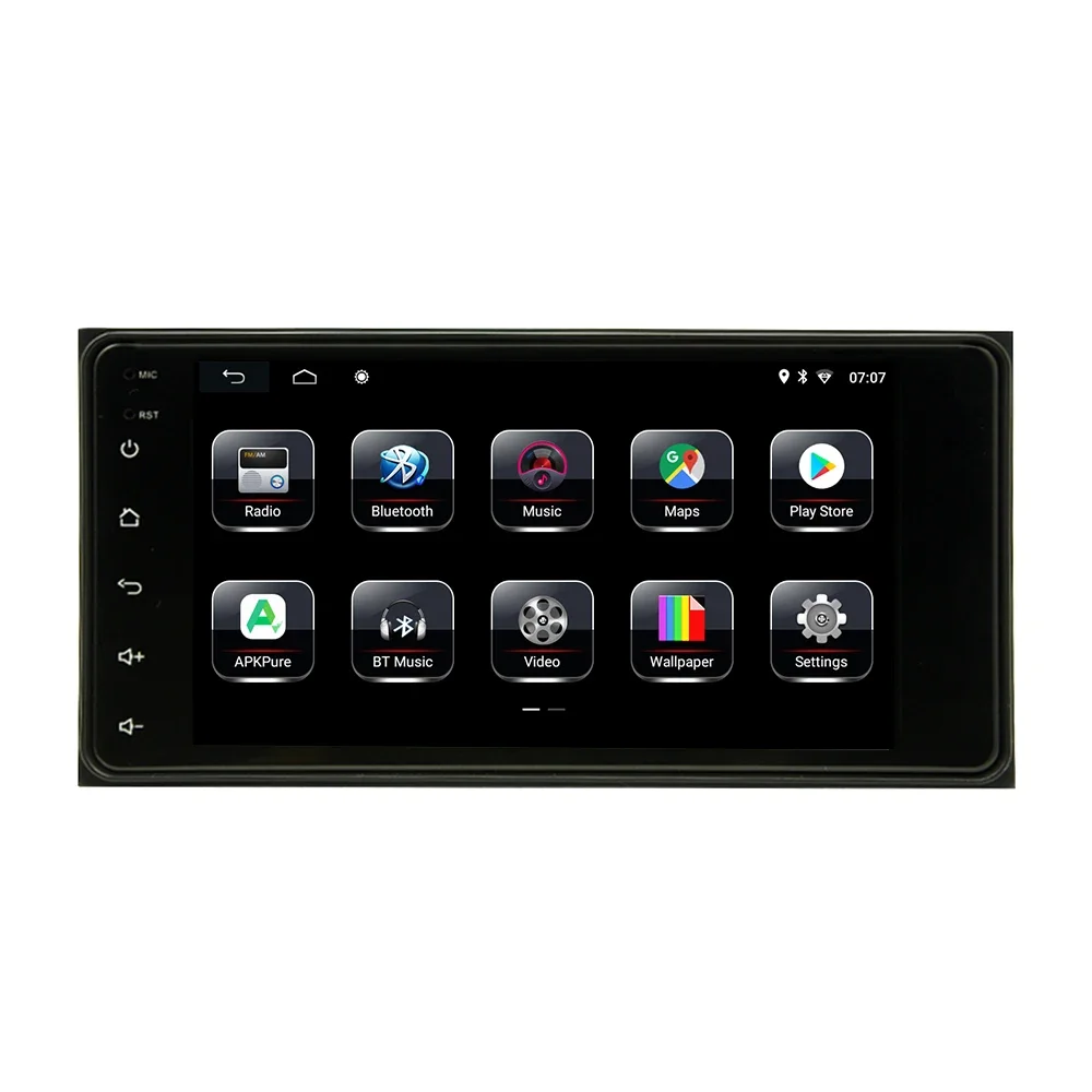 Android CD DVD Player Touch Screen Car Radio Gps Navigator Double Din 7 Inch for Toyota Corolla