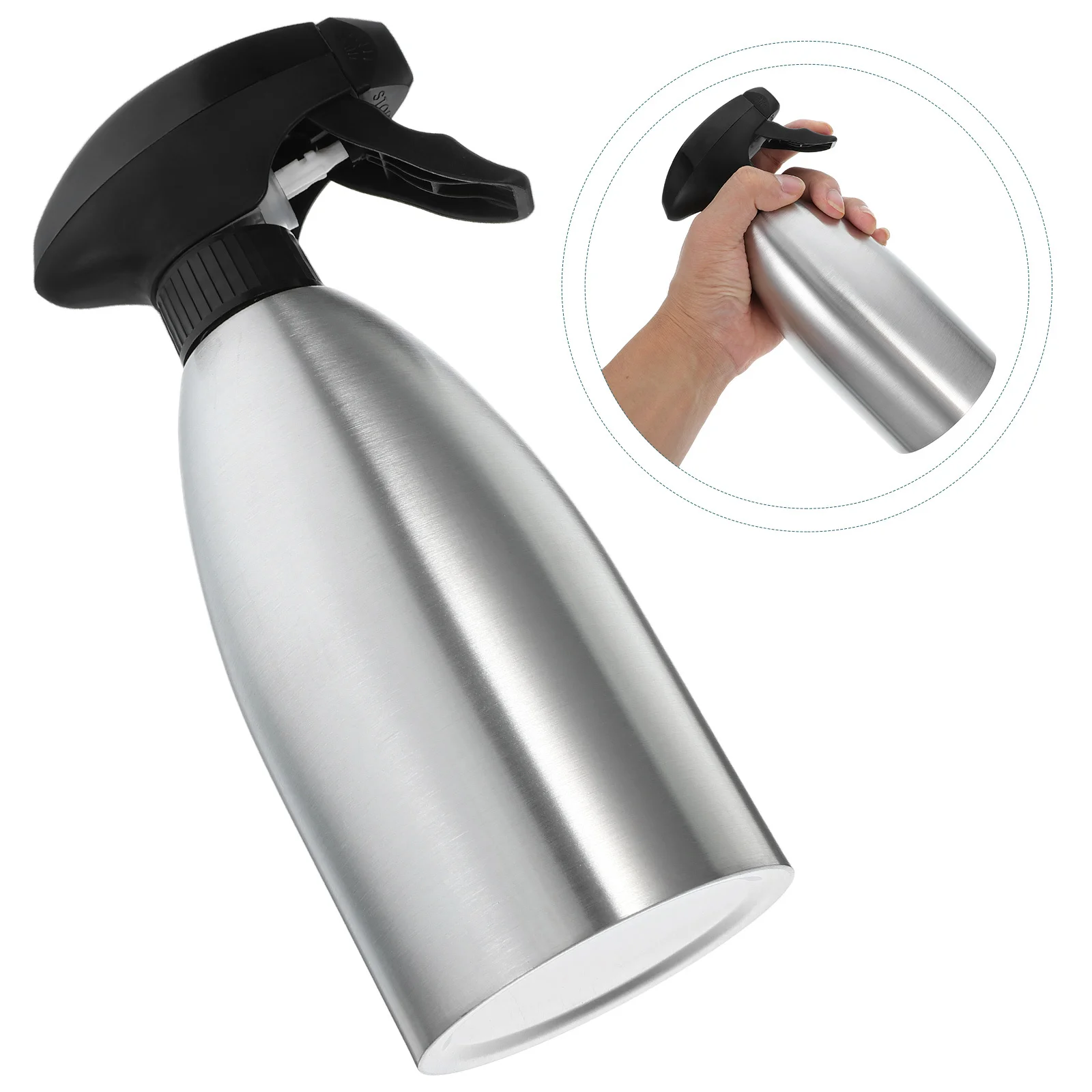 

Stainless Steel Spray Bottle Hand-Press Oil Sprayer Fine Mist for Cooking Grilling Outdoor Patio Gardening Olive Oil Watering