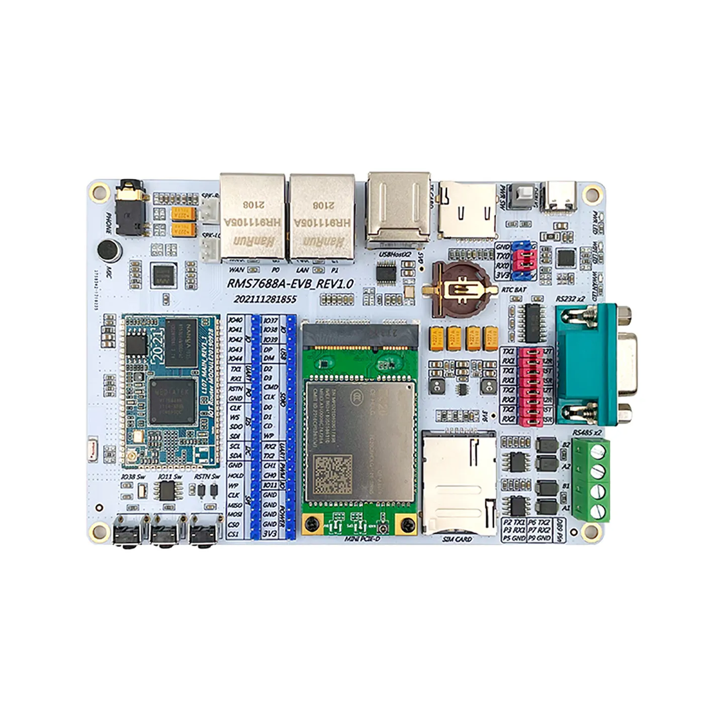 MT7688AN/MT7628NN Development Board IoT, OpenWrt, Industrial Control, Serial Passthrough, 4G Router, Edge Gateway