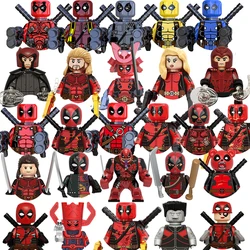 Marvel legends Deadpool 2024 nowe cegły na prezenty XP220-227 Mini figurki na zabawki prezenty na klocki minifigurki