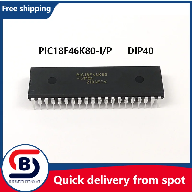 

Free Shipping 2-10pcs/lots PIC18F46K80-I/P PIC18F46K80 18F46K80 DIP40 Quick delivery from spot