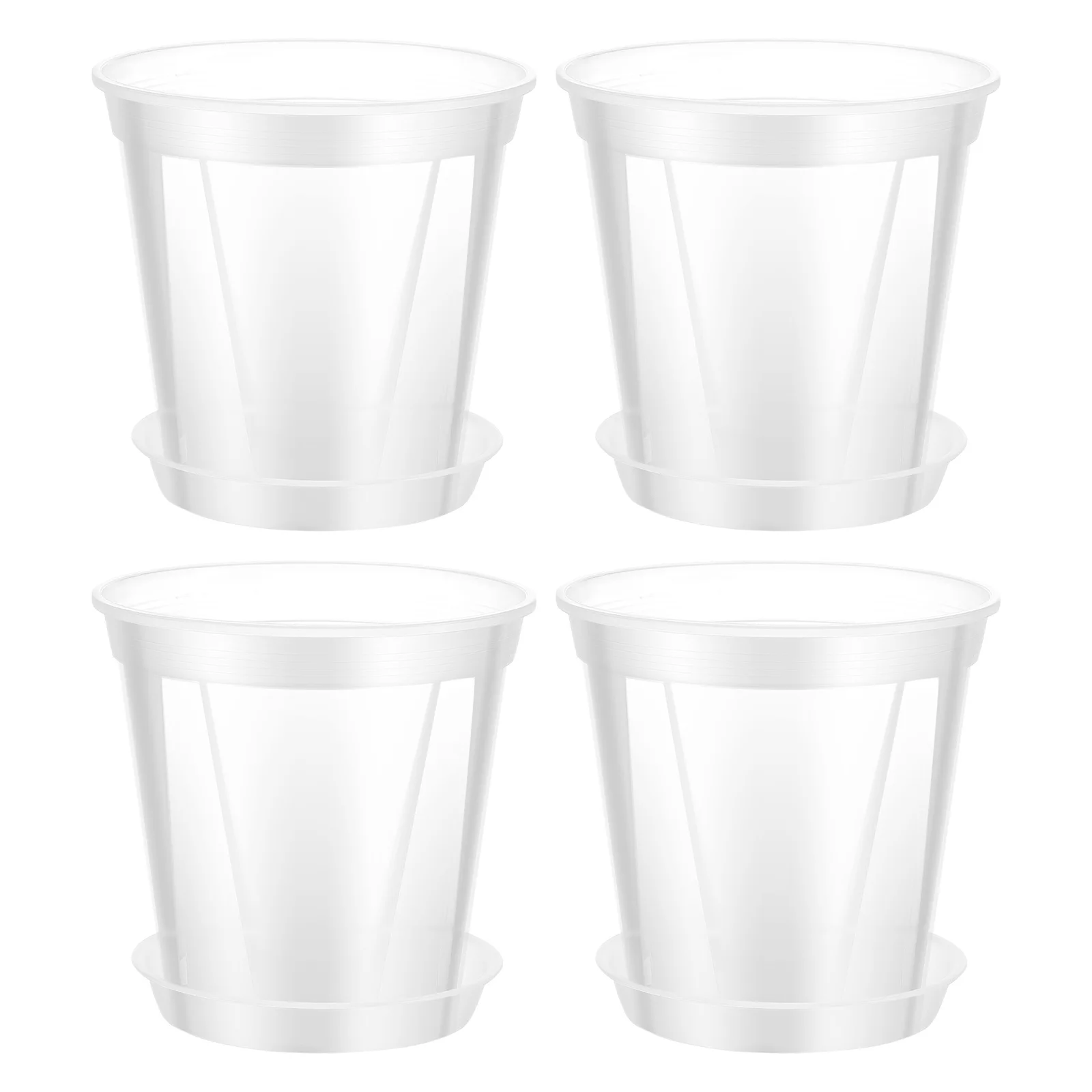 

4 pcs Orchid Plant Pots Root Control Pot Breathable Plastic Flower Pots with Drainage Holes for Indoor Plants Succulent Planter