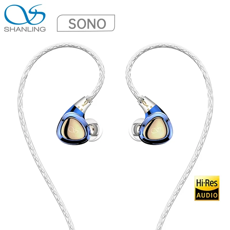 

SHANLING SONO Wired Headphone In-Ear Earphone HIFI Hi-Res Audio Triple Hybrid Driver Wired Earphone 0.78mm Interchangeable Cable